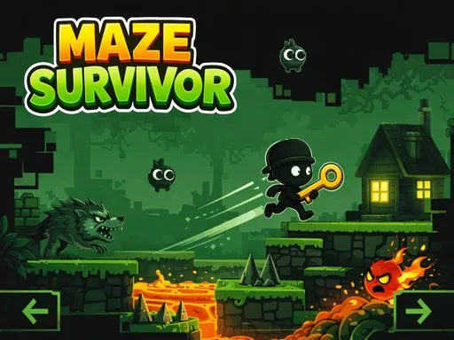 Maze Survivor - Platform Adventure Game